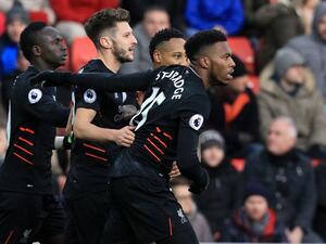 لاعبو ليفربول بعد تسجيل الهدف الأول