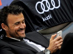 صورة أرشيفية لإنريكي حينما كان مدرباً لروما