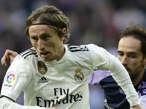 لوكا مودريتش خلال المباراة