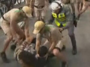 Security jump man who tried to steal Olympic torch mid-run