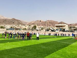 Following last year's highest-altitude match on Mt. Kilimanjaro, this week the same group of women set a new record in the Dead Sea region of Jordan (Photo: @EPFinitiative)