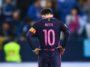 ليونيل ميسي وخيبة الأمل لعدم استغلال تعادل ريال مدريد مع أتلتيكو مدريد في ديربي العاصمة