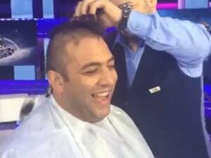 حلاقة شعر ميدو خلال الاستوديو التحليلي