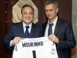 صورة أرشيفية لجوزيه مورينيو وفلورنتينو بيريز