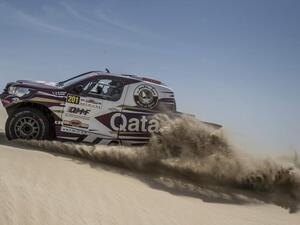 Nasser Saleh Al-Attiyah during the third day action Thursday in the Qatar Cross-Country Rally. (Photo: Arab News)