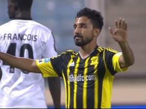 الناظري يحتفل بهدفه الشخصي الثاني