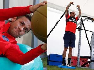 الصورتان المنشورتان عبر حساب باريس سان جيرمان على موقع تويتر