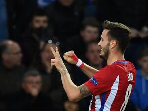 ساول يحتفل بهدفه