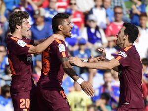 باولينيو (وسط) يقود البارسا لفوز ثمين