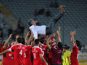 Persepolis football team defeated Naft Tehran 3-0 to win Iran’s Super Cup on Friday. (Photo: Tehran Times)