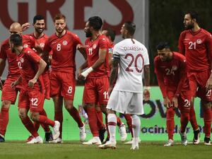  Goals from Anice Badri and Fakhreddine Ben Youssef saw Tunisia come from behind to draw 2-2 with Portugal in Braga on Monday. 