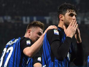 رانوكيا (يمين) وسكرينيار يقودان إنتر للفوز