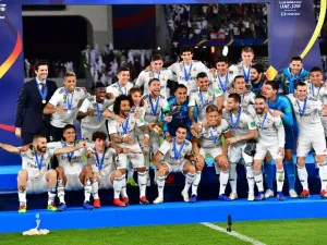 احتفالات ريال مدريد بعد الفوز بكأس العالم للأندية