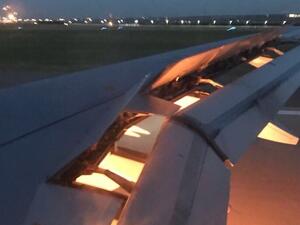  The nation's football federation has confirmed that the squad emerged unscathed after seeing a wing ignite on their way to Rostov-on-Don (Photo: @MaanAlquiae)