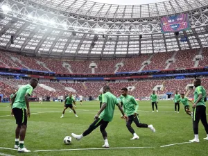 جانب من تدريبات المنتخب السعودي