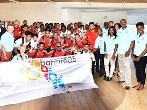The UAE team after arrival in the Bahamas. (Photos: FIFA)