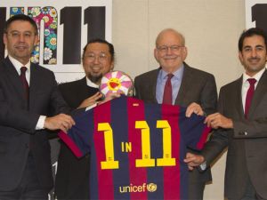 برشلونة في عقد جديد مع اليونيسيف