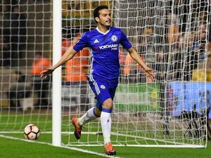 بيدرو يحتفل بهدفه