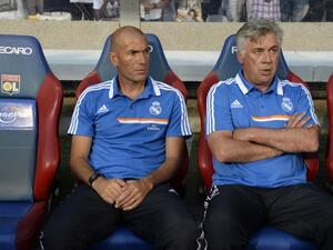 صورة أرشيفية لأنشيلوتي وزيدان