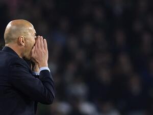 زيدان يصرخ خلال المباراة