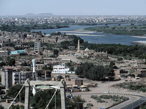 The Sudanese capital Khartoum, where cholera awareness campaigns have been surpressed (Wikimedia Commons)