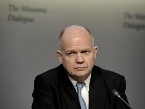 UK Foreign secretary, William Hague attends the 9th International Institute for Strategic Studies (IISS) Regional Security Summit in the Bahraini capital, Manama. [AFP]