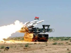 منصة لإطلاق الصواريخ السورية