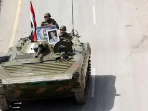 دبابة للجيش السوري في درعا