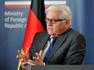 German FM Frank-Walter Steinmeier announced plans to travel on Monday to the Gaza Strip, urges "concrete steps" to improve life in the territory. (AFP/Natalia Dobroszycka)