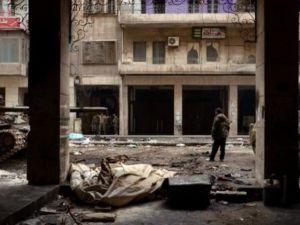 دورية للجيش النظامي في حلب/أ.ف.ب