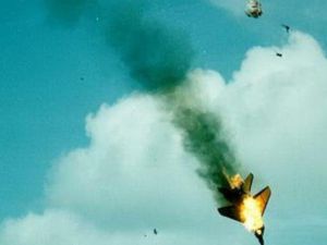 صورة يتداولها نشطاء سوريون على شبكة الانترنت لطائرة الميغ 21 التي اسقطت ببلدة الغسولة