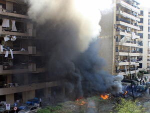 At least 22 people were killed in a double bomb attack outside the Iranian embassy in Beirut on November 19, 2013. [Getty Images]