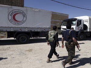 قافلة مساعدات انسانية/ أرشيفية