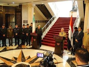 مؤتمر صحفي لرئيس الأركان السوري العماد علي أيوب ونظيره الإيراني اللواء محمد باقري