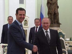  الرئيسان الروسي بوتين والسوري بشار الأسد 