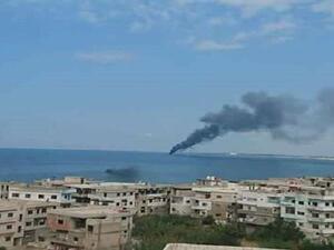 انفجار أنبوب غاز في عرض البحر بالقرب من مدينة بانياس