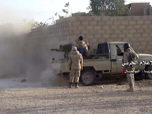 من المعارك في مدينة البوكمال