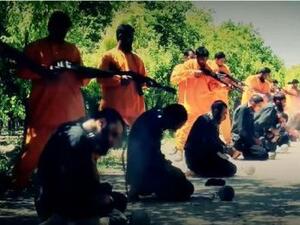  إعدام 18 من عناصر تنظيم الدولة الإسلامية المعروف إعلاميا باسم "داعش"، بينهم سعودي، وكويتي