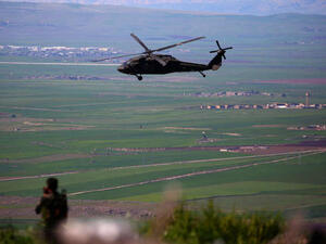 مروحية تابعة للتحالف الدولي
