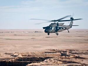 مروحية أمريكية في أجواء سوريا
