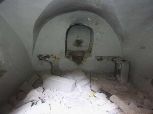 الدمار في كنيس "إيلياهو هنافي" ( إيليا النبي - إلياس) في حي جوبر الدمشقي