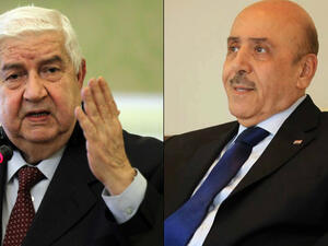 وزير الخارجية السوري وليد المعلم ورئيس مكتب الأمن الوطني السوري اللواء علي مملوك