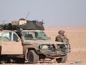 مركبة عسكرية أميركية في محيط مدينة الرقة