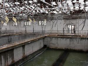 A reservoir at the water station in Aleppo’s Suleiman al-Halabi neighborhood on December 27, 2016. (AFP/File) 
