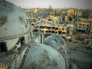 Khalid Ibn Wahid mosque in Homs, Syria. (AFP/ File Photo)
