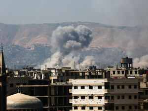 The blast occurred in the predominantly Alawite al-Zahra neighbourhood, located east of the city of Homs. (AFP)