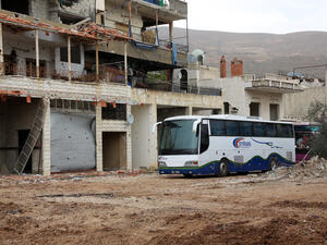 More airstrikes and artillery shelling on Monday hit the northern Syrian city of Raqqa. (AFP) 