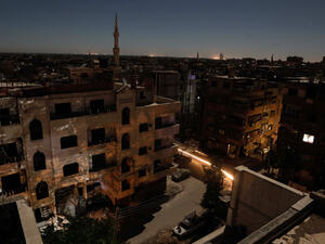 The opposition-held town of Douma, Damascus. (AFP/Sameer al-Doumy)