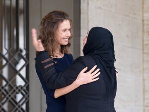 Asma al-Assad, the wife of the Syrian President. (Syrian Presidency)