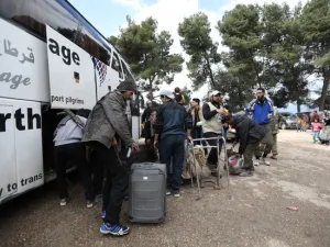 About 100 buses holding 6,749 people left the Eastern Ghouta area.(AFP/ File Photo)